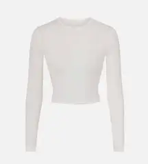 New Vintage Crop Long Sleeve T-Shirt Marble - Small NWT