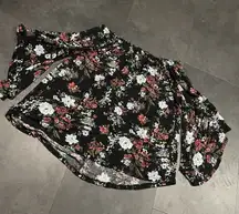 Time‎ and True Flowers Floral Roses Print  Shirt Adult Women's S Small D-214