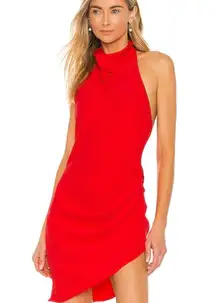 Amanda Uprichard Samba Dress in Crimson