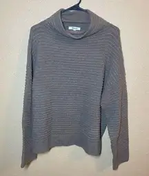 Madewell  Women's Sweater Boho Turtleneck Mercer Chunky Knit Size Large