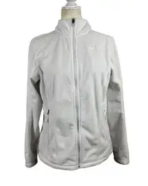 The North Face Women’s  Helata Full Zip Fleece Fuzzy Jacket White Size Medium