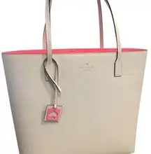 Kate Spade nwot kate space abbey street karla cream pink tote bag