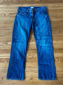 Hudson Midrise Straight Leg Denim Jeans