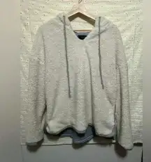 This & More Women's Sweater w/Hood,White,Grey Lining,Great Condition