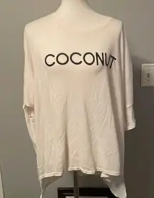 Wildfox White “Coconut “ Flowy Swim Coverup