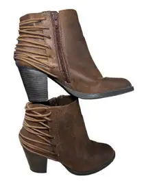 Candie’s Cabootscoot ankle boots chunky heeled booties shoes