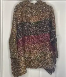 Umgee multi color sweater Poncho