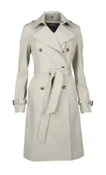 All Saints Alexandria Trench Double Breasted Belted Womens