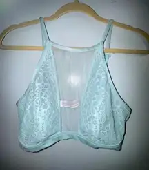 Victoria’s Secret women’s‎ light blue Lace Bralette high neck size large