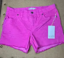 Carve Designs Vibrant Oahu Pink Jean Preppy Beach Boho Womens Shorts Size 8