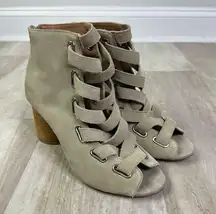 Jeffrey Campbell Salazar strappy heeled bootie Size 7
