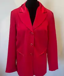 Elegant Red Women's Blazer Christmas fav