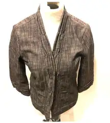 Dress Barn gray black blazer size medium petite