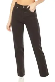 Revice Chocolate Brown Ex Boyfriend In The Mood Tapered Leg Jeans sz 24 NEW Tags