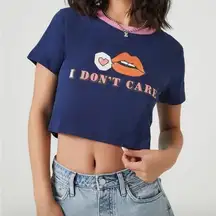 Forever 21 I don't care shirt