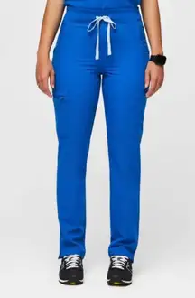 Figs Royal Blue Yola High Waited Skinny Scrub Pants Size XS