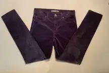 Hudson Velvet Jeans Black Pants, Barbara‎ Super Skinny, size 27, some stretch