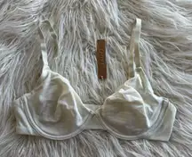 Skims Cotton Jersey T-shirt Bra Bone Size 34D