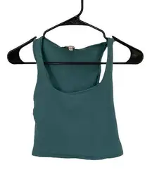 Teal Crop Tank