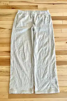 garage light grey wide leg sweatpants 