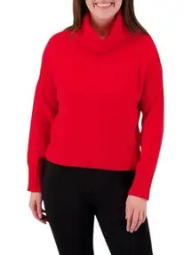 Evolution Solid Red Ultra Soft Knit Sweater Sz XL