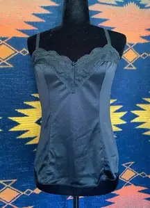 VTG Black Lace Camisole Blouse Tank! Size Small!