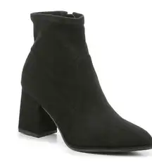 Velvet Block Heel Booties 9