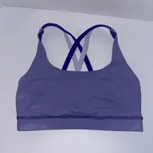 Lululemon  energy sports bra wee striped purple and white size 4-6