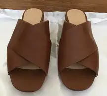 Clarks Sheer35 Women's Heeled Mule, Gold Metallic Leather, US Size 8 M.