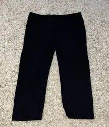 Lululemon black cropped leggings size 10