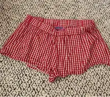 Edikted Red Gingham Boxer Shorts