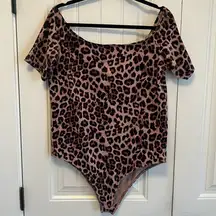 Torrid Off The Shoulder Leopard Print Bodysuit