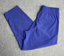 Women's Athleta Size 6 Arrival Straight Leg Pant Purple Elastic Waist Travel