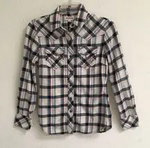 True Religion flannel button down shirt XS