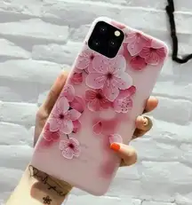 Iphone 12 pro max flower soft case