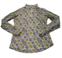 IBKUL‎ Sun Protective UPF 50+ Icefil Cooling Tech Terra Print Long Sleeve Top