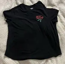 XL Old Navy Merry Christmas basic black tee shirt