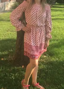 Off the Shoulder Boho Dress