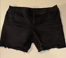Maurice’s Black Denim Women's Shorts size 14