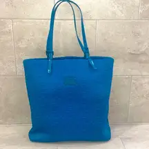 Michael Kors Shoulder Tote Jet Set Signature Quilted Bag Turquoise Neoprene