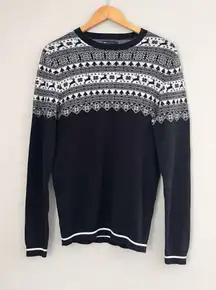 ASOS Design Knitted Fairisle Sweater Winter Christmas Print Size Small