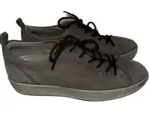 Ecco Soft‎ 7 City Sneaker womens gray suede sneakers size 41 (10)