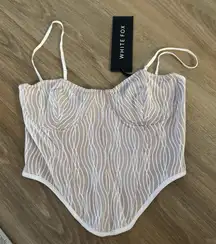White Fox Take A Boutique Chance Bustier White
