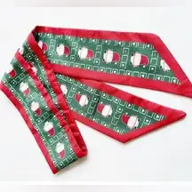 Christmas Santa Print Thin Purse Scarf / Hairband / Scarf - #305 / 5 for $70