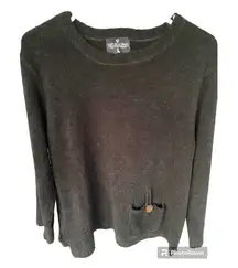 Women’s Soft as a Grape‎ Black Sweater