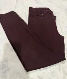 Buffalo David Bitton Women's Skinny Jeans Size 10 Purple 5-Pocket