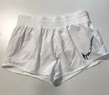 Women's Nike One Dri-FIT Mid-Rise Brief Lined Graphic Shorts NWT