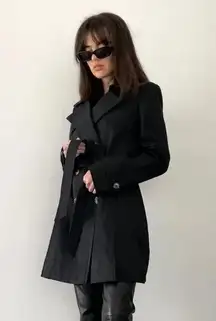 DKNY Abby Double Breasted Trench Coat