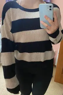 Striped Knit Sweater