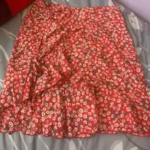 SheIn  Cute Red Skirt‎